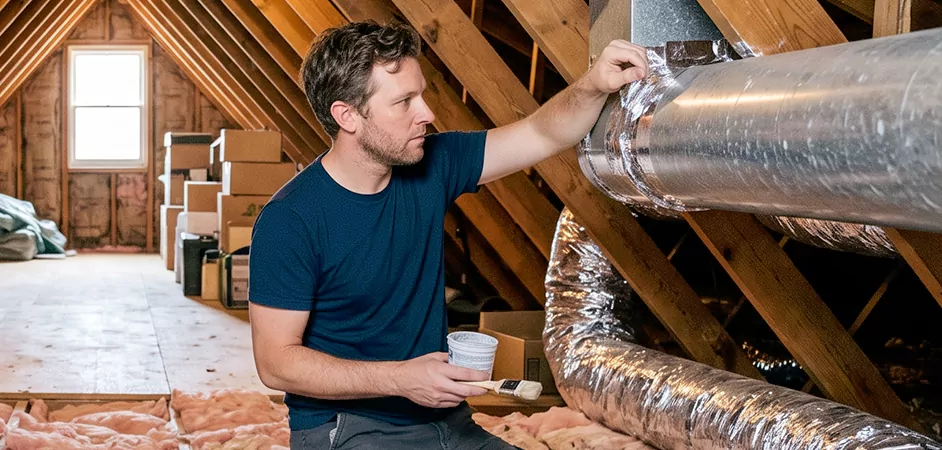 Duct Board Leak Repair in Mesquite