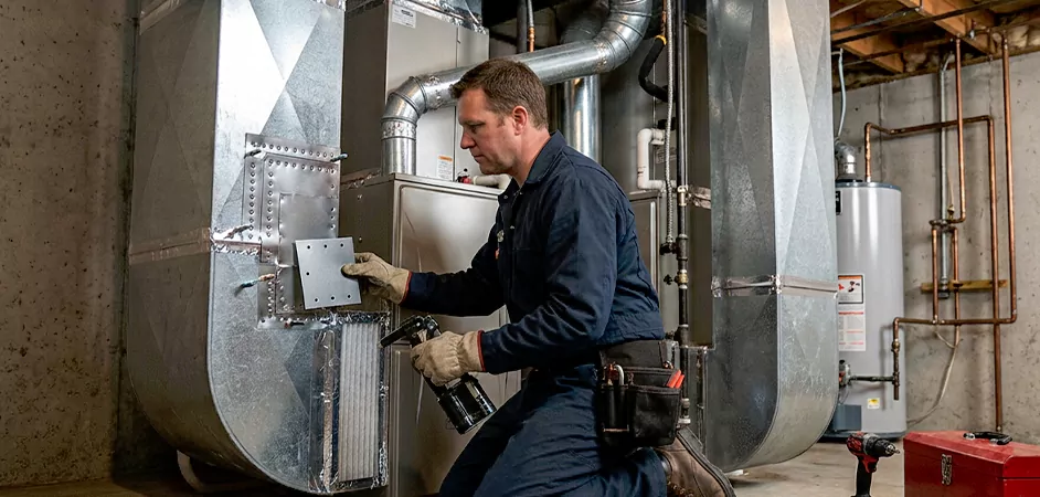 Supply and Return Plenum Repair in Mesquite