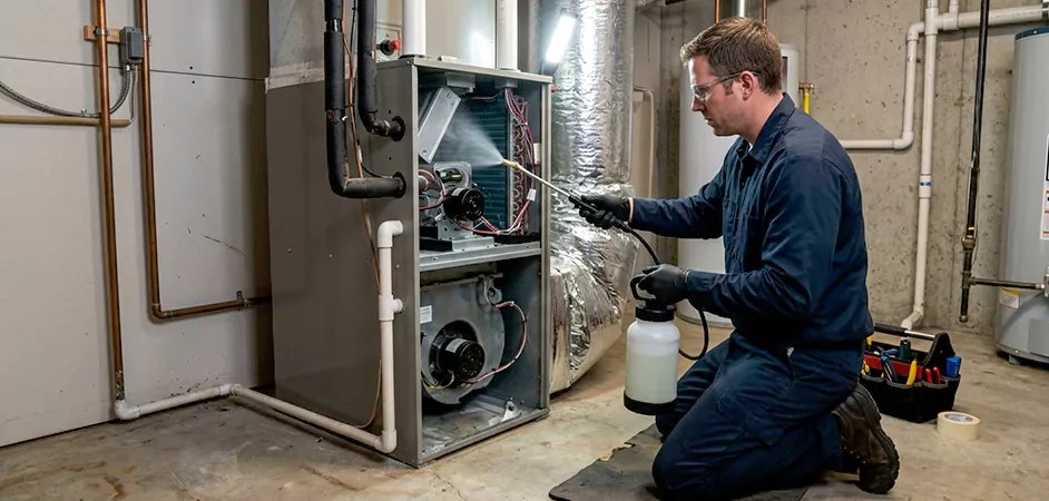 Air Handler Antimicrobial Treatment in Mesquite