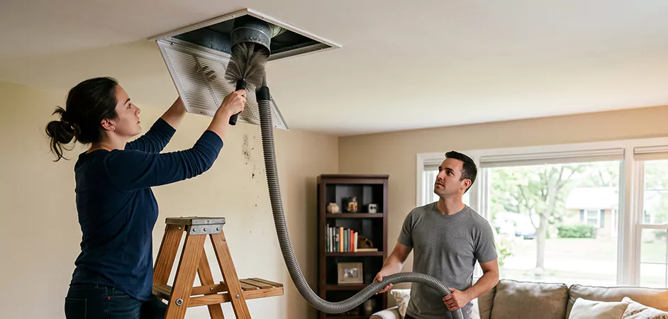 Roof and Wall Exhaust Cap Cleaning in Mesquite