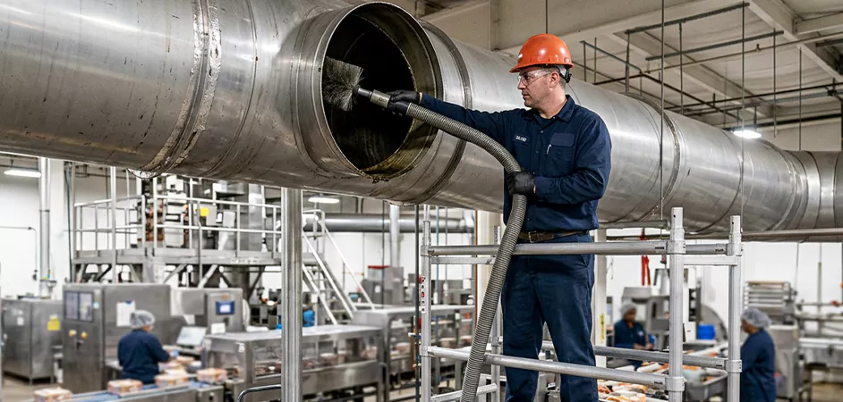 Food Processing Facility Duct Cleaning in Mesquite