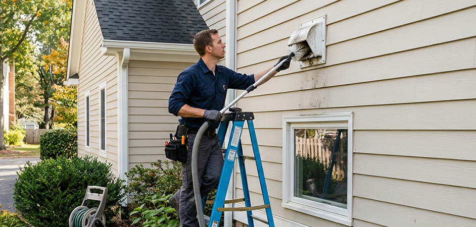 Exterior Vent Cap Cleaning in Mesquite